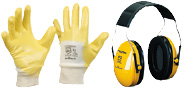 Handschuhe, Gehörschutz, Atemschutz, Schutzbrillen & Overalls