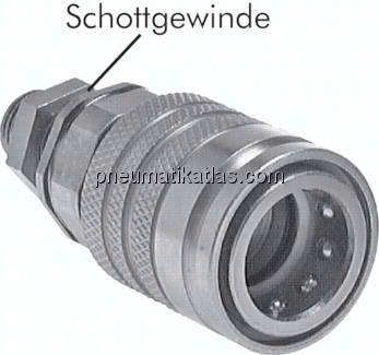 Schott-Steck-Kupplungen mit Rohranschluss ISO 8434-1 (DIN 2353), ISO 7241-1 A