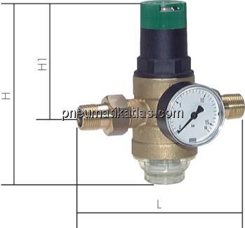 Filterdruckminderer für Trinkwasser & Stickstoff (1,5 - 6 bar), PN 16