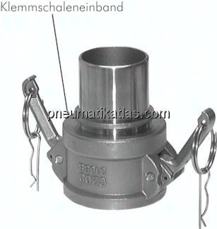 Schnellkupplungsdosen mit Schlauchtülle, EN 14420-7 (DIN 2828), Typ C (CC)