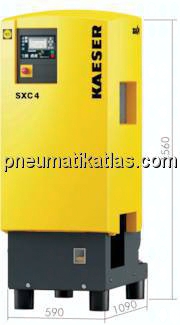 Schraubenkompressoren mit integriertem Kältetrockner & Druckbehälter, KAESER SXC