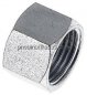 Preview: Überwurfmutter DN13, G 1/2", Bohrung 17,0mm, Stahl verz.
