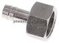 Preview: Aufschraub-Schlauchtülle G 1/2"-10mm, 1.4571