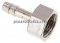 Preview: Aufschraub-Schlauchtülle G 3/8"-6 (1/4")mm, Messing vernickelt
