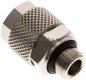 Preview: Gerade Verschraubung G 1/8"-10x8mm, Messing vernickelt