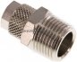 Preview: Gerade Verschraubung R 3/8"-8x6mm, Messing vernickelt