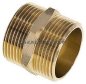 Preview: Doppelnippel, G 1-1/4"-G 1-1/4", flach dichtend, Messing