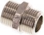 Preview: Doppelnippel G 3/8"-G 3/8", Messing vernickelt