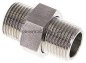 Preview: Doppelnippel trennbar R 1/2"-R 1/2", 1.4571 PN40, flach dichtend
