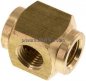Preview: Kreuz-Verteiler 3 x G 1/4",Messing