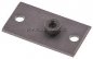 Preview: verlängerte Anschweißplatte mit Befestigungsbohrungen, Stahl blank, Baugröße 0, leichte Baureihe