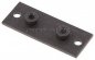 Preview: verlängerte Anschweißplatte mit Befestigungsbohrungen, Stahl blank, Baugröße 3, leichte Baureihe