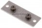 Preview: verlängerte Anschweißplatte mit Befestigungsbohrungen, Edelstahl, Baugröße 4, leichte Baureihe