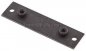 Preview: verlängerte Anschweißplatte mit Befestigungsbohrungen, Stahl blank, Baugröße 6, leichte Baureihe