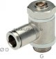 Preview: Winkel-Drosselrückschlagventil G 1/8"-4mm,abluftregelnd (Standard)