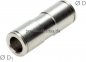 Preview: Gerader Steckanschluss 6mm-4mm, IQS-MSV (Hochtemperatur)