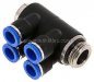 Preview: Steck-Mehrfachverteiler, 4-fach G 1/2"-10mm, IQS-Standard