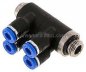 Preview: Steck-Mehrfachverteiler, 4-fach G 1/8"-4mm, IQS-Standard
