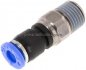 Preview: Gerade Drehverschraubung R 1/4"-6mm, IQS-Standard