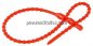 Preview: Lösbarer Kabelbinder, 320mm, 2 Befestigungsaugen, rot