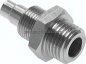 Preview: Gerades Gewindestück G 1/4"-8x6mm, 1.4571 ohne Mutter