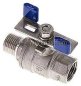 Preview: Edelstahl-Kugelhahn, Eco-Line leicht, R 1/2" / Rp 1/2", 0 bis 63bar