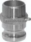 Preview: Kamlock-Stecker (F) R 1-1/2"(AG), Messing