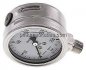 Preview: Chemie-Glycerin-Manometer senkrecht, 63mm, 0 - 1000 bar