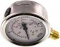 Preview: Glycerin-Manometer senkrecht (CrNi/Ms), 63mm, 0 - 160 bar