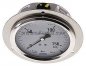Preview: Glycerin-Einbaumanometer,Front-ring, 100mm, 0 - 160 bar