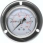 Preview: Glycerin-Einbaumanometer,Front-ring, 100mm, 0 - 400 bar