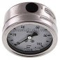 Preview: Chemie-Glycerin-Manometer waagerecht, 63mm, 0 - 100bar