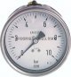 Preview: Chemie-Manometer waagerecht, 63mm, 0 - 1 bar