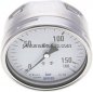 Preview: Manometer waagerecht (CrNi/Ms), 100mm, 0 - 160 bar