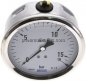 Preview: Glycerin-Manometer waagerecht (CrNi/Ms),100mm, 0 - 16bar