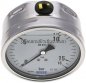 Preview: Chemie-Glycerin-Manometer waagerecht, 100mm, 0 - 16bar