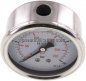 Preview: Glycerin-Manometer waagerecht (CrNi/Ms),63mm, 0 - 16bar