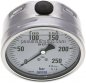 Preview: Chemie-Glycerin-Manometer waagerecht, 100mm, 0 - 250bar