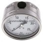 Preview: Chemie-Manometer waagerecht, 100mm, 0 - 25 bar