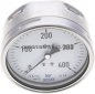 Preview: Manometer waagerecht (CrNi/Ms), 100mm, 0 - 400 bar