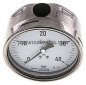 Preview: Chemie-Manometer waagerecht, 100mm, 0 - 40 bar