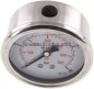 Preview: Glycerin-Manometer waagerecht (CrNi/Ms),63mm, 0 - 40bar