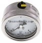 Preview: Chemie-Manometer waagerecht, 63mm, 0 - 4 bar