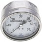 Preview: Manometer waagerecht (CrNi/Ms), 100mm, 0 - 60 bar