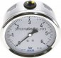 Preview: Glycerin-Manometer waagerecht (CrNi/Ms),100mm, 0 - 6bar
