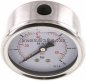Preview: Glycerin-Manometer waagerecht (CrNi/Ms),63mm, 0 - 6bar