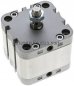 Preview: ISO 21287-Zylinder, doppeltw., Kolben 63mm, Hub 20mm
