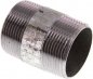 Preview: Rohrdoppelnippel R 1-1/2"-60mm, Stahlrohr ST 37 verzinkt