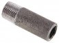 Preview: Anschweißnippel R 1/4"-40mm-13,5mm, ST 37, Stahl schwarz