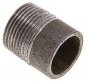 Preview: Anschweißnippel R 3/4"-30mm-26,9mm, ST 37, Stahl schwarz